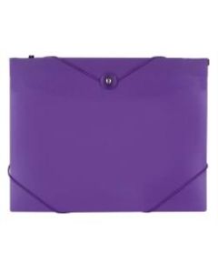 Office Depot Brand Poly 7-Pocket Hanging File, 8in Expansion, Letter Size, 9-5/8in x 13in, Purple