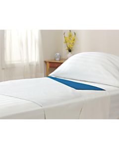 Med-Glide Patient Positioning Sheets, 71in x 38in, Blue/White, Case Of 12