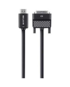 Belkin HDMI/DVI Video Cable - 11.81 ft DVI/HDMI Video Cable for TV, Video Device, MacBook - First End: 1 x HDMI (Type A) Male Digital Video - Second End: 1 x DVI-D Male Digital Video - Black - 1