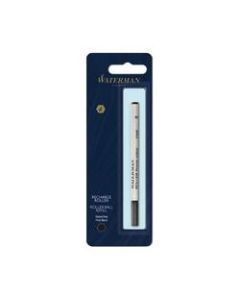 Waterman Rollerball Pen Refill, Fine Point, 0.5 mm, Black