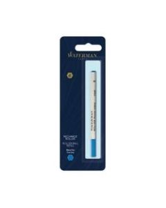 Waterman Rollerball Pen Refill, Fine Point, 0.5 mm, Blue