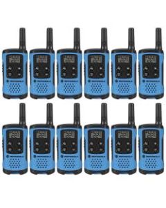 Motorola TalkAbout T100 Radios, Blue, Pack Of 12 Radios