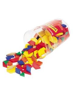 Learning Resources Pattern Blocks, 5 3/4inH x 5 3/4inW x 8 5/16inD, Assorted Colors, Grades K-8, Pack Of 250
