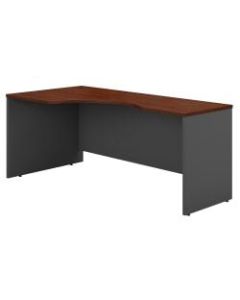 Bush Business Furniture Components Corner Desk Left Handed 72inW, Hansen Cherry/Graphite Gray, Standard Delivery
