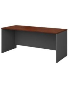 Bush Business Furniture Components 72inW Computer Desk, Hansen Cherry/Graphite Gray, Standard Delivery