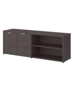 Bush Business Furniture Jamestown Low Storage Cabinet With Doors And Shelves, Storm Gray, Standard Delivery
