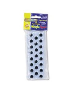 Chenille Kraft Creativity Street Peel N Stick Wiggle Eyes, Assorted Sizes, Black, Pack Of 125