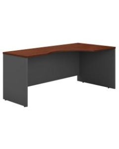 Bush Business Furniture Components Corner Desk Right Handed 72inW, Hansen Cherry/Graphite Gray, Standard Delivery