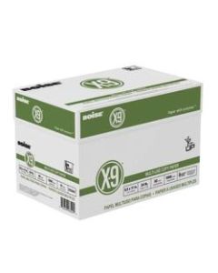 Boise X-9 Multi-Use Copy Paper, Letter Size (8 1/2in x 11in), 92 (U.S.) Brightness, 24 Lb, White, 500 Sheets Per Ream, Case Of 10 Reams