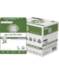 Boise X-9 Multi-Use Copy Paper, Letter Size, 92 Brightness, 20 Lb, White, 500 Sheets Per Ream, Case Of 5 Reams