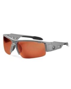 Ergodyne Skullerz Safety Glasses, Dagr, Polarized, Matte Gray Frame, Copper Lens