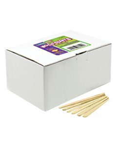 Creativity Street Wood Crafts Economy Craft Sticks, 4-1/2in x 3/8in, Natural, Box of 1,000
