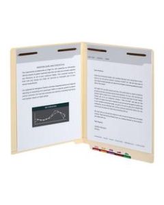 Office Depot Brand End Tab Fastener Folders, 2 Bonded Fasteners, Straight-Cut Tabs, Letter Size, Manila, Box Of 50
