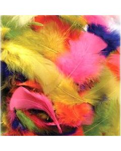 Creativity Street Chenille Kraft Bright Hues Feathers, Assorted Colors, 1 Oz