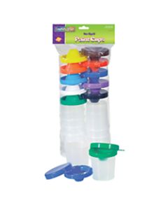 Chenille Kraft Creativity Street No-Spill Paint Cups, Assorted Colors, Pack Of 10