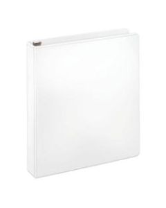 Office Depot Brand Durable View 3-Ring Binder, 1 1/2in Round Rings, 61% Recycled, White
