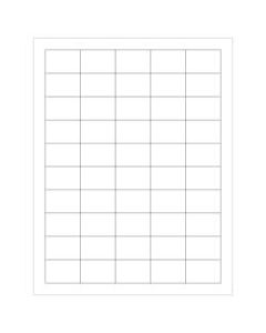 Office Depot Brand Inkjet/Laser Labels, LL107, Rectangular, 1 1/2in x 1in, White, Case Of 5,000