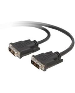Belkin DVI-D DUAL LINK CABLE * DVI-D(M-DL)/(M-DL); 3ft - 2.95 ft DisplayPort/DVI Video Cable for Video Device - First End: 1 x DVI-D (Dual-Link) Male Digital Video - Second End: 1 x DVI-D (Dual-Link) Male Digital Video - Shielding - Gold Plated Contact