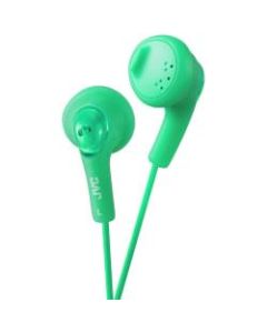 JVC Gumy HA-F160 Earphone - Stereo - Green - Mini-phone (3.5mm) - Wired - 16 Ohm - 15 Hz 20 kHz - Earbud - Binaural - Outer-ear - 3.28 ft Cable
