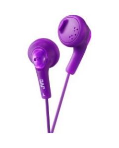 JVC Gumy HA-F160 Earphone - Stereo - Violet - Mini-phone (3.5mm) - Wired - 16 Ohm - 15 Hz 20 kHz - Earbud - Binaural - Outer-ear - 3.28 ft Cable