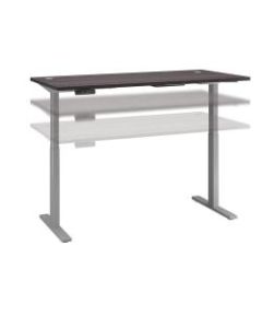 Bush Business Furniture Move 60 Series 72inW x 30inD Height Adjustable Standing Desk, Storm Gray/Cool Gray Metallic, Standard Delivery