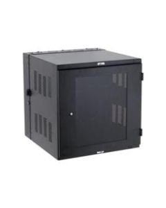 Eaton Rack Cabinet - 12U Rack Height - Wall Mountable - Black - Cold-rolled Steel (CRS), Plexiglas - 150 lb Maximum Weight Capacity