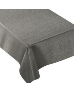 Amscan Metallic Fabric Table Cover, 60in x 84in, Silver