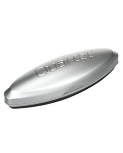 Quartet Premium Magnetic 3-In-1 Glass Board Eraser, 1 3/8inH x 2inW x 6 1/2inD, Silver