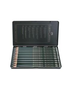 Faber-Castell 9000 Graphite Sketch Pencils, 5B - 5H, Design, Set Of 12