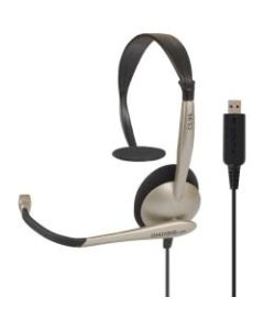 Koss CS95USB Headset - Mono - USB - Wired - 32 Ohm - 30 Hz - 16 kHz - Over-the-head - Monaural - Supra-aural - 8 ft Cable - Noise Cancelling, Electret Microphone
