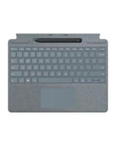 Microsoft Surface Pro X Signature Keyboard with Slim Pen Bundle - Keyboard - with trackpad, accelerometer - backlit - English - ice blue - commercial - for Surface Pro X