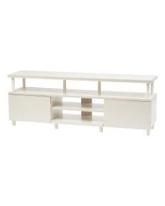 IRIS TV Stand For 70in TVs, 23-1/4inH x 63inW x 15-5/16inD, White