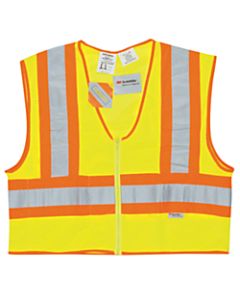 Luminator Class II Flame Resistant Vests, 2X-Large, Fluorescent Lime