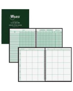 WARD Combination Class Record & Plan Book, 9-10 Weeks, 8 Periods Per Day, 8-1/2in x 11in