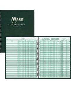 Ward Hubbard Comp. Teachers 9-10 Wk Class Record Book - Wire Bound - 8 1/2in x 11in Sheet Size - White Sheet(s) - Green Print Color - Green Cover - 1 Each