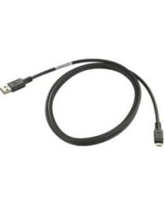Zebra Micro USB Cable - USB Data Transfer Cable for Handheld Terminal - First End: 1 x Type A Male USB - Second End: 1 x Male Micro USB - Black