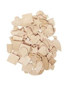 Pacon Creativity Street Natural Wood Shapes Set - (Star, Heart, Geometric, Circle, Square) Shape - Natural - Wood - 1000 / Set