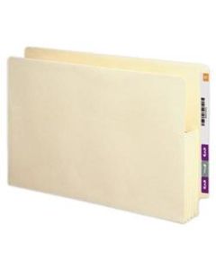 Smead Recycled End-Tab File Pockets, Legal Size, 3 1/2in Expansion, Manila, Box Of 25