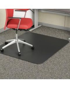Deflecto Chair Mat For Commercial-Grade Carpeting, 45inW x 53inD, Rectangle, Black