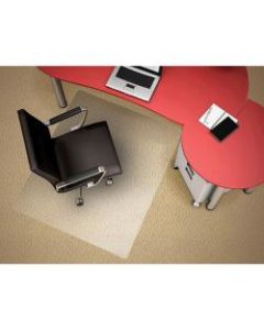 Deflect-O Polycarbonate Chair Mat For Pile Carpets, 45inW x 53inD, Clear