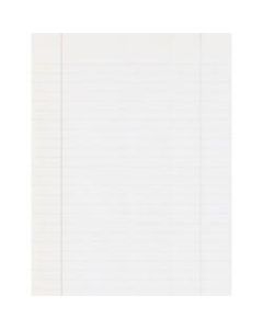 Pacon Composition Paper, Unpunched, 3/8in Rule, 8in x 10 1/2in, Red Margin, 500 Sheets