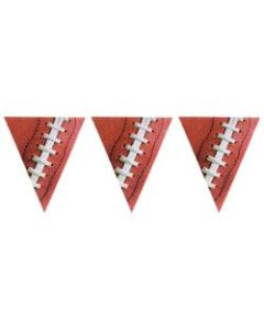 Amscan Plastic Football Pennant Banners, 12ft, Pack Of 4 Banners