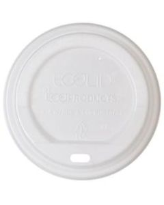 Eco-Products EcoLid Renewable Insulated Hot Cup Lids, 20 Oz, White, Pack Of 600 Lids