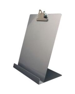 Saunders Document/Tablet Holder Stand - 12.3in x 9.5in x 5in - Aluminum - 1 Each - Silver
