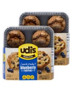 UDIs Blueberry Muffins, 4 Per Pack, ox Of 2 Packs