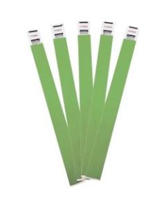 Advantus Tyvek Wristbands - 100 / Pack - Green - Tyvek