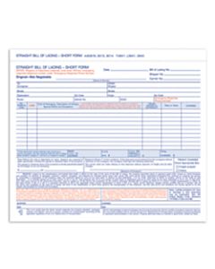 Adams Bill Of Lading Forms, 7 5/8in x 11in, 3-Part, Pack Of 250