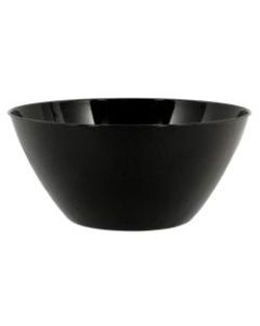 Amscan 5-Quart Plastic Bowls, 11in x 6in, Jet Black, Set Of 5 Bowls