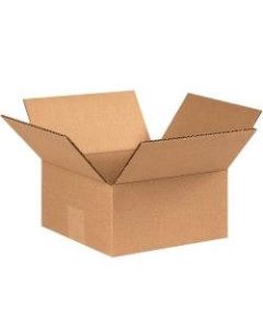 Office Depot Brand Flat Corrugated Boxes, 7in x 7in x 3in, Kraft, Pack Of 25 Boxes