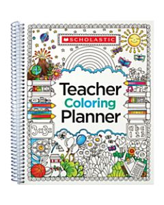 Scholastic Teacher Coloring Planner, 9in x 11in